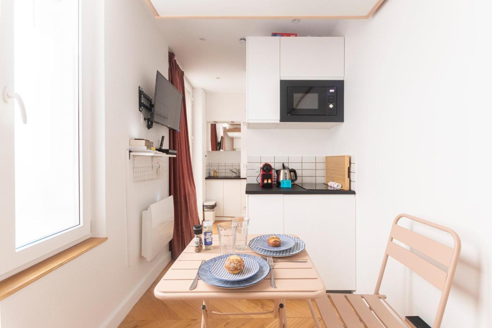 Super Central Mini Studio - 2 Pax, Murphy Bed Paříž Exteriér fotografie